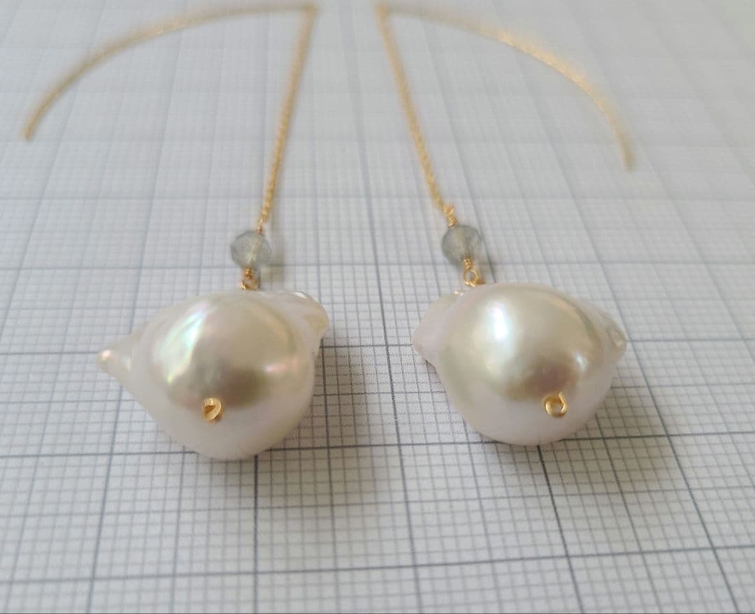 【みいちゃん!!】【0512】アメリカンピアス 淡水パール オイスター