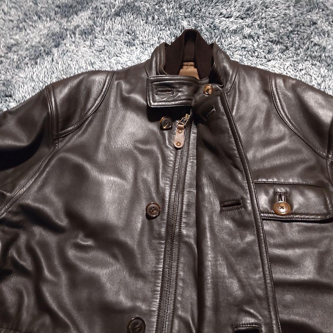 D'URBANレザーコート