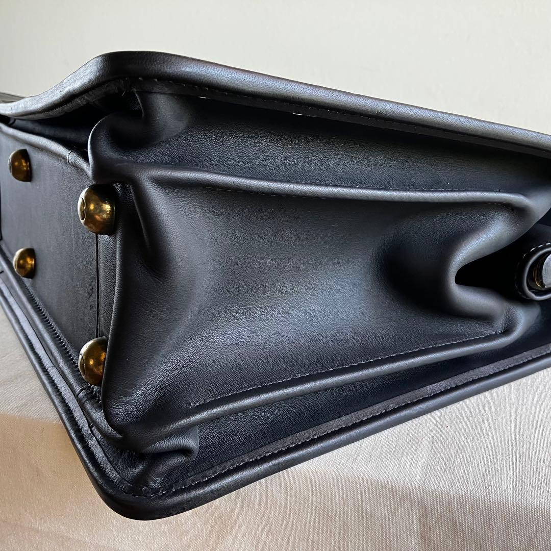 バッグ New Vintage Coach Briefbag Black Leather