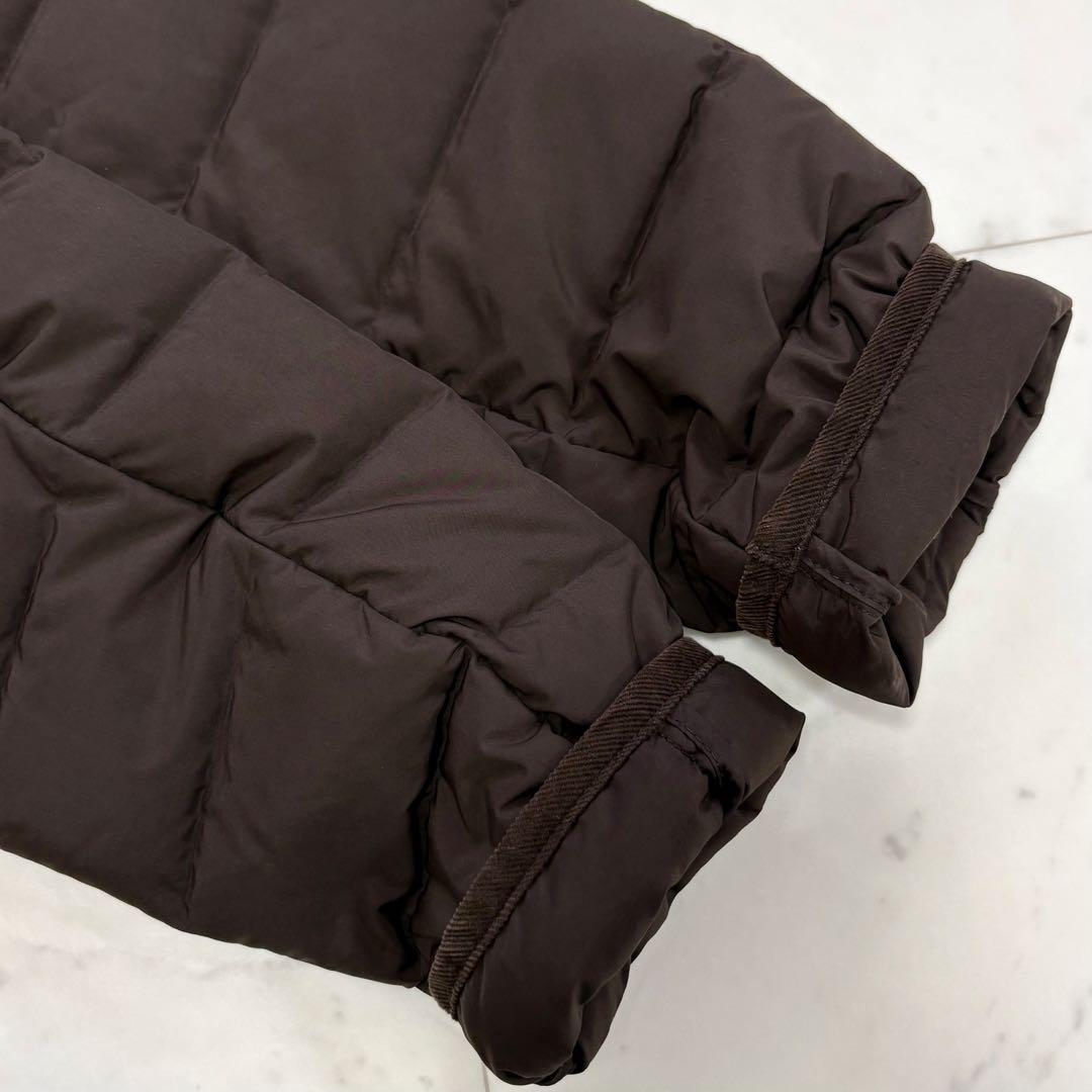 美品✨バンソンエミレイユ　ステッチレス ダウンジャケット　ブラウン　フード付き