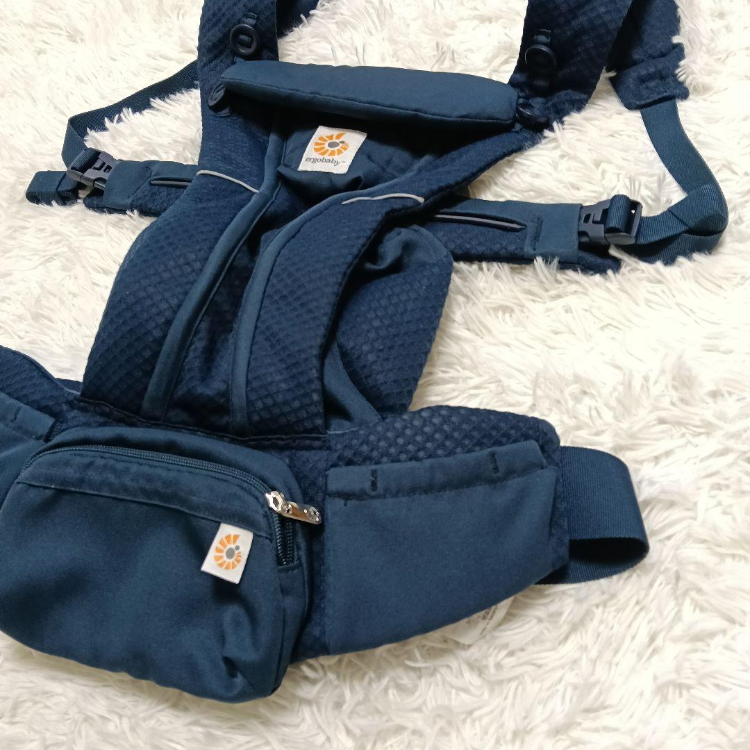 【美品】エルゴベビー オムニブリーズ ミッドナイトブルー