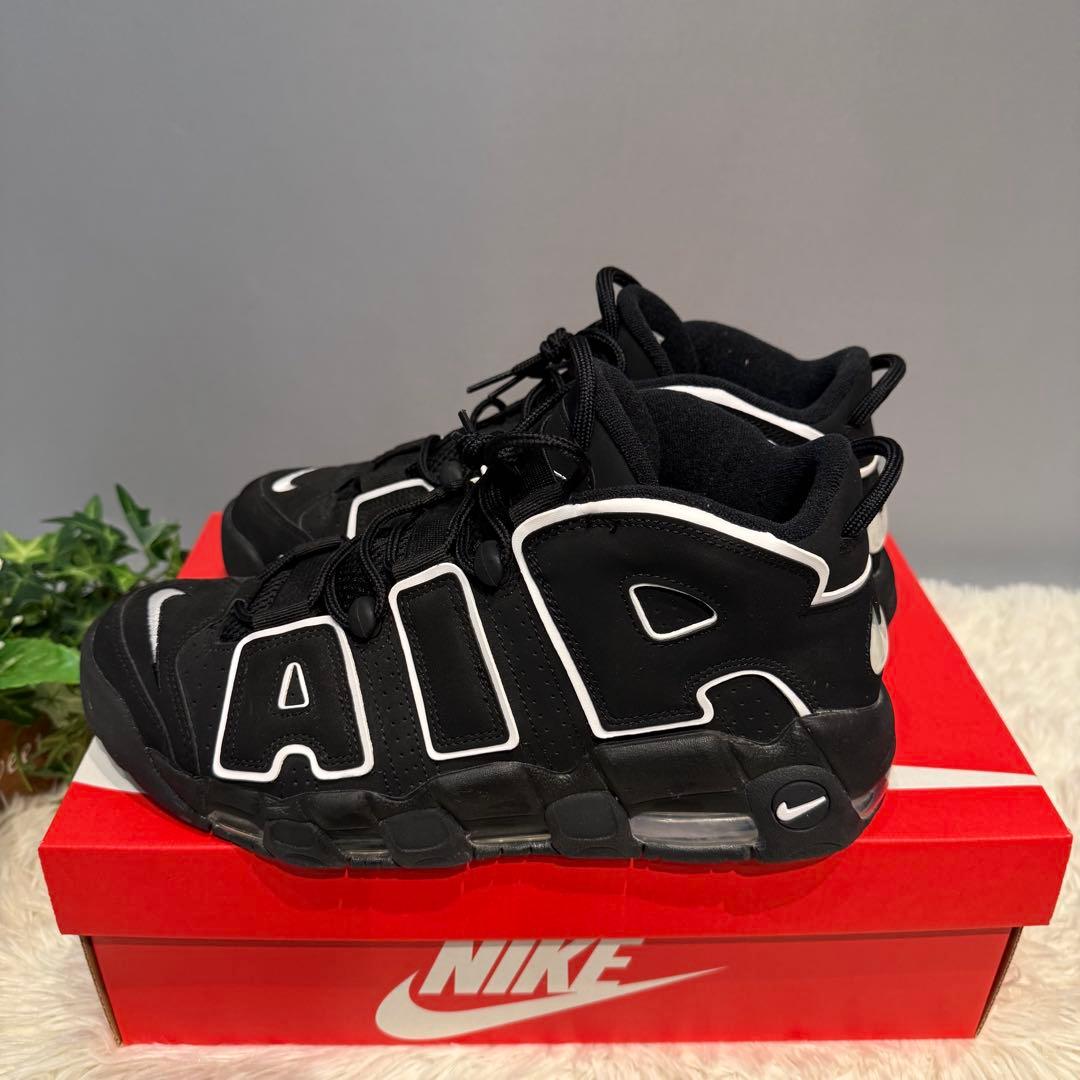 【新品級】Nike Air More Uptempo Black/White