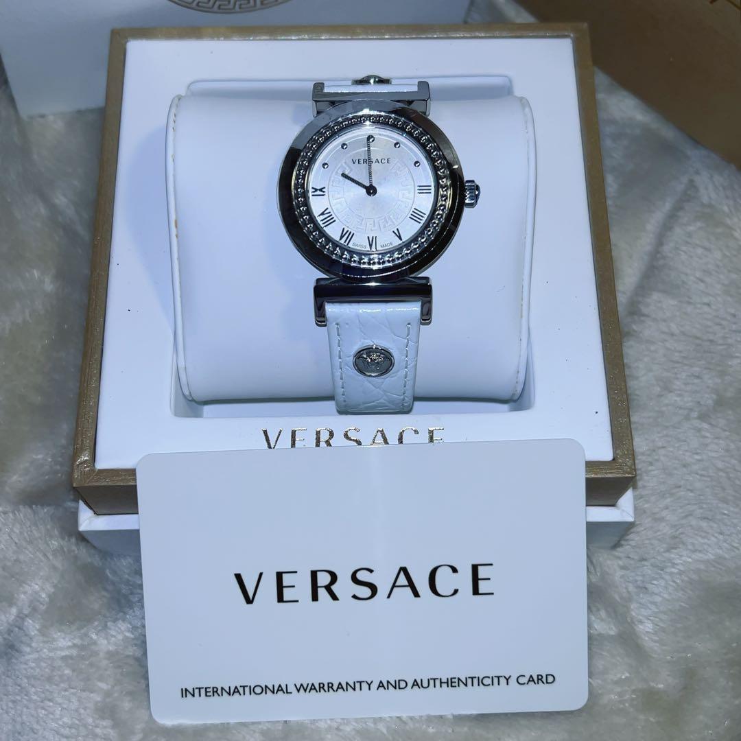 VERSACE ヴェルサーチ　ヴァニティ　バニティ 腕時計　ホワイト シルバー