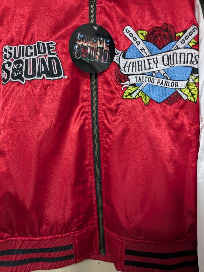 バ*ト様 タグ付き！DC クレイジー ハーレイ・クイン スカジャン ブルゾン