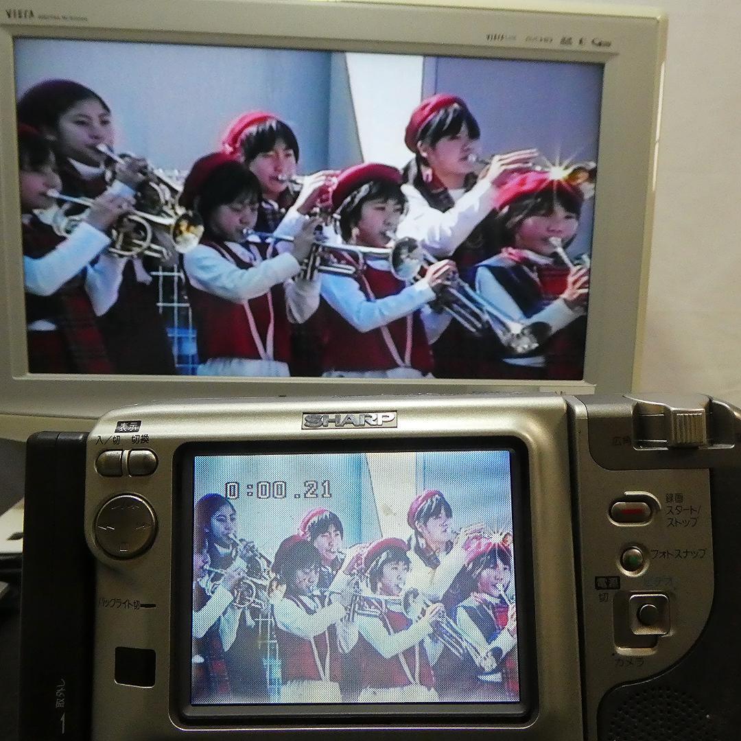 美品・動作良好　Video.Hi8 シャープ VL-HL80 8ミリビデオカメラ
