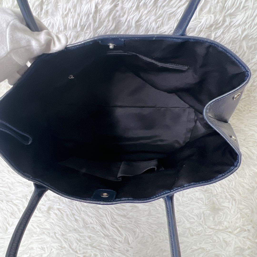 UNITED ARROWS ユナイテッドアローズ レザートートバッグ ネイビー