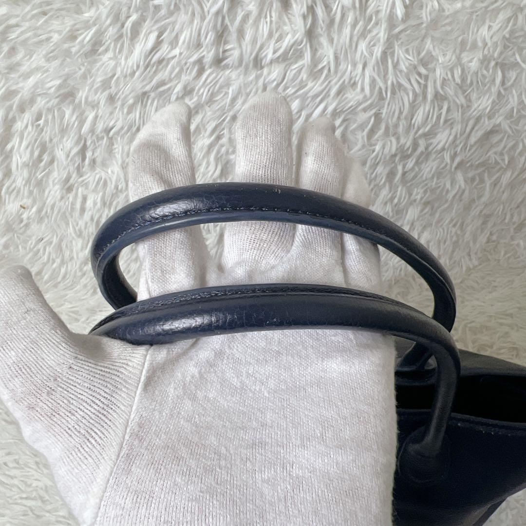 UNITED ARROWS ユナイテッドアローズ レザートートバッグ ネイビー