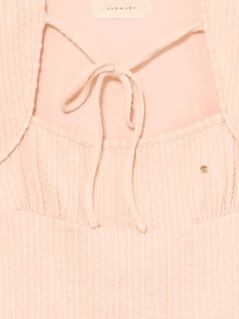 【タグ付き】ANDMARY Kiki ribbon tops baby pink
