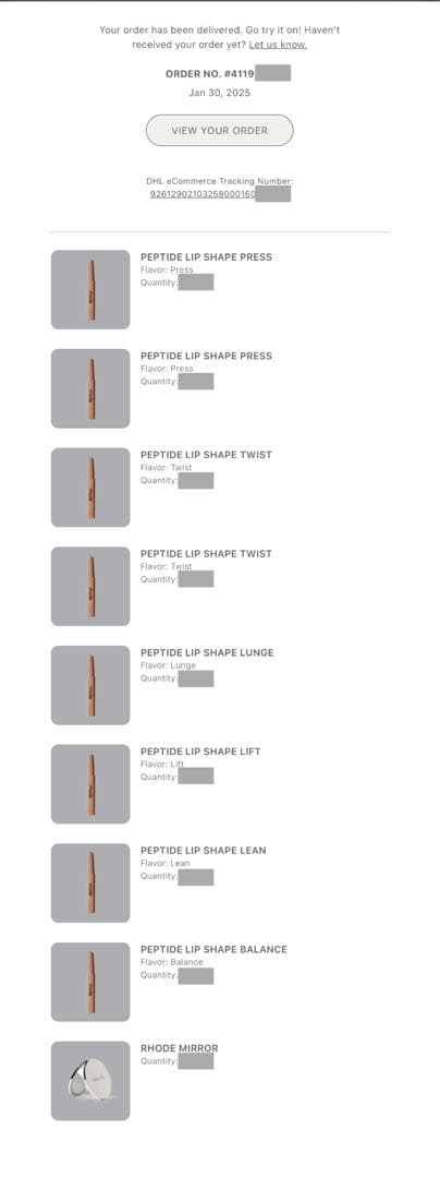 RHODE LEAN, TWISTリップ シェイプ 2点セット