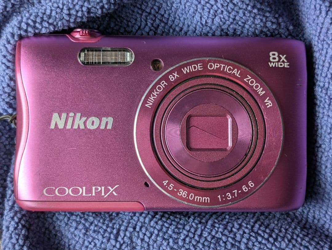 Nikon ニコン COOLPIX S3700 ピンク 動作品 バッテリー付