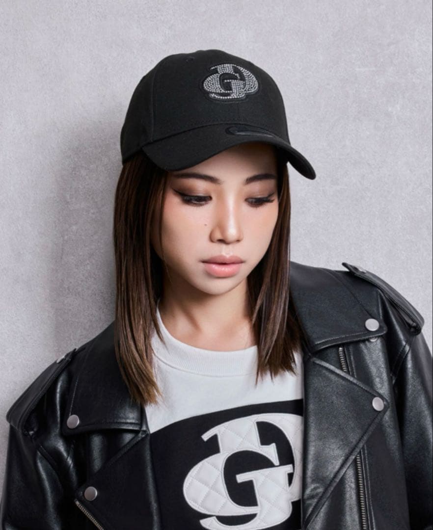 GYDA GYDA×NEWERA GD bijou CAP カラー　ブラック