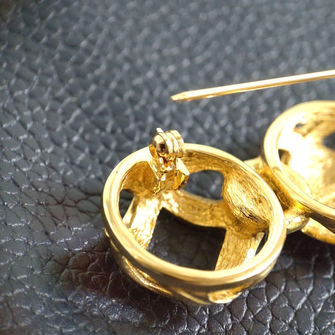 Christian Dior　ディオール　ラインストーンブローチ