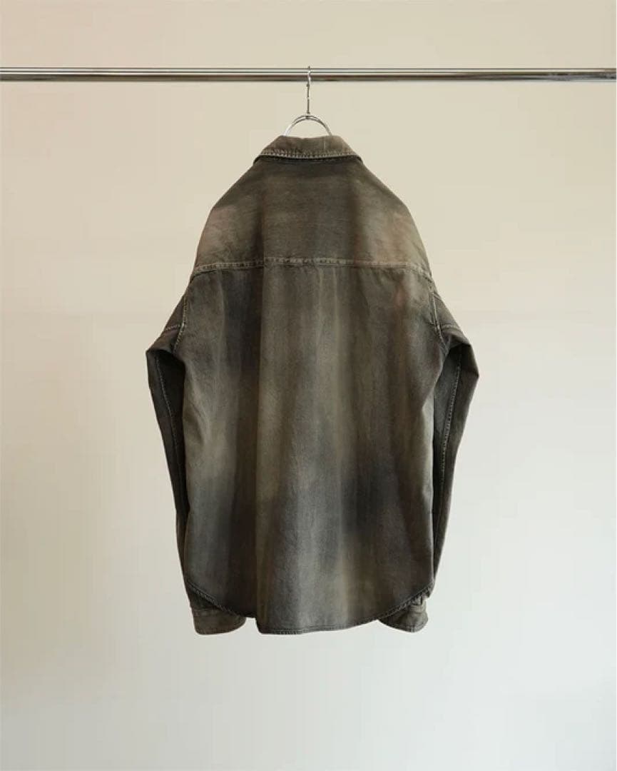 【ANCELLM】DENIM WESTERN SHIRT BLACK