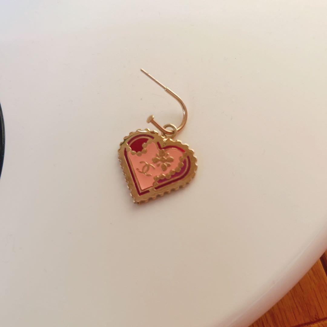 CHANEL ピアス　05 レア　美品　正規品　ハート　ピンク　ゴールド