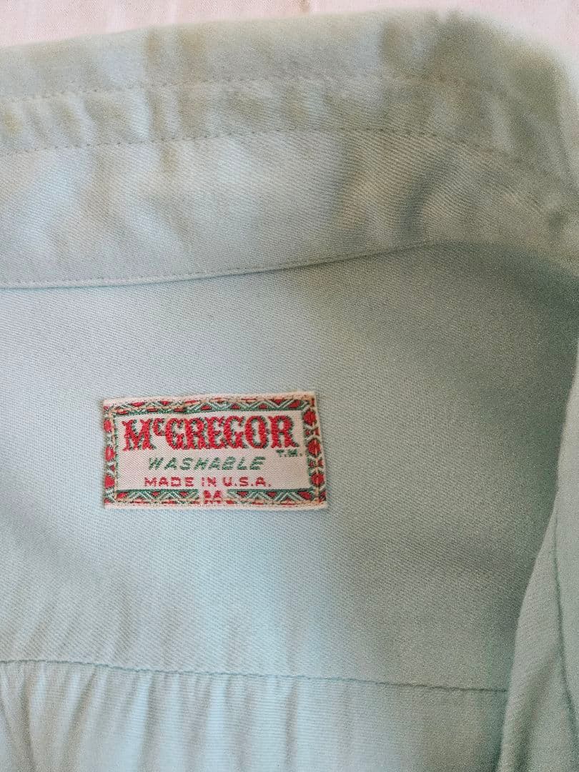 ヴィンテージ　マクレガー　オープンカラーシャツ　レーヨン　ロカビリー40年50年