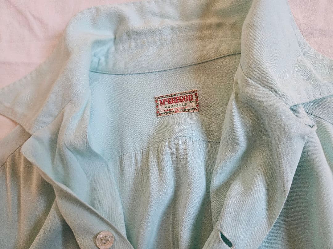 ヴィンテージ　マクレガー　オープンカラーシャツ　レーヨン　ロカビリー40年50年