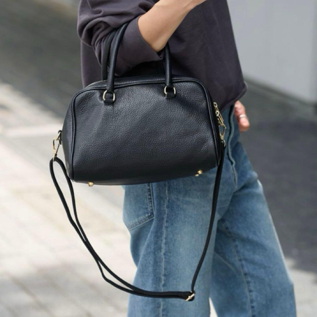 【美品】AULENTTI オウレンティ 2WAYスクエアボストン