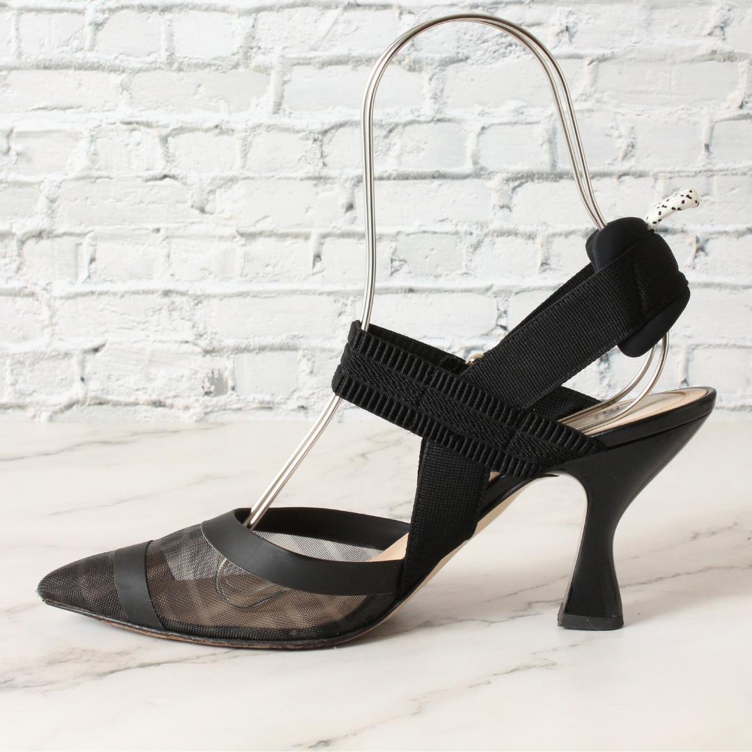 ✨極美品✨ 現行 フェンディ コリブリ ハイヒール FFメッシュ 24.5cm