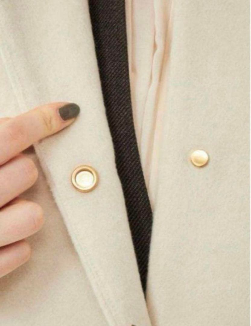 ロ*♪様 【新品】ユナイテッドアローズグリーンレーベルショートビーバー　ノーカラ