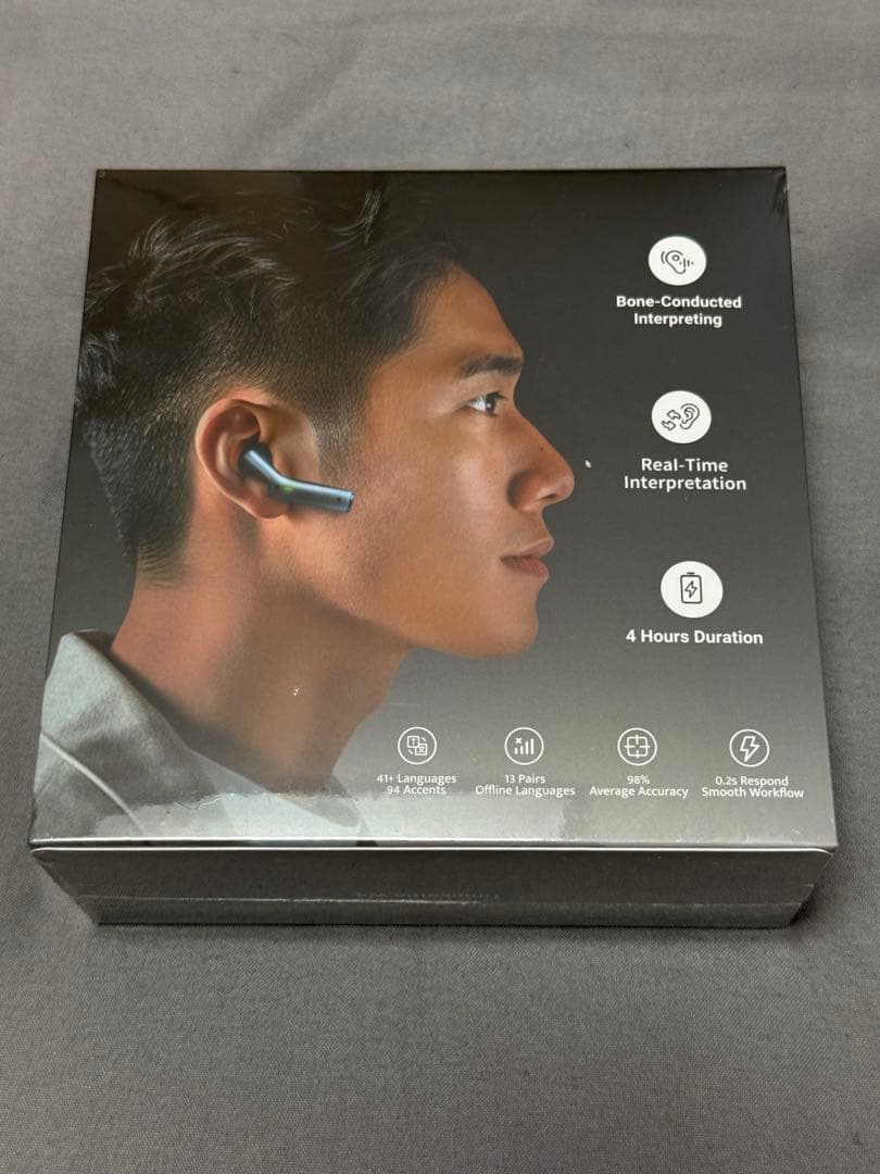 timekettle AI自動翻訳イヤフォン　骨伝導　ミッドナイトブルー