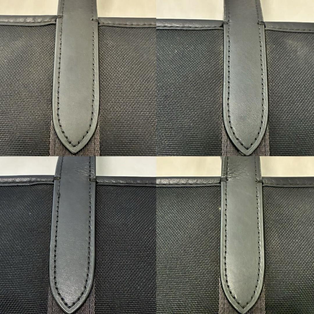 【極美品】コーチ コーデュラ トートバッグ ビジネスバッグ レザー 黒 A4可