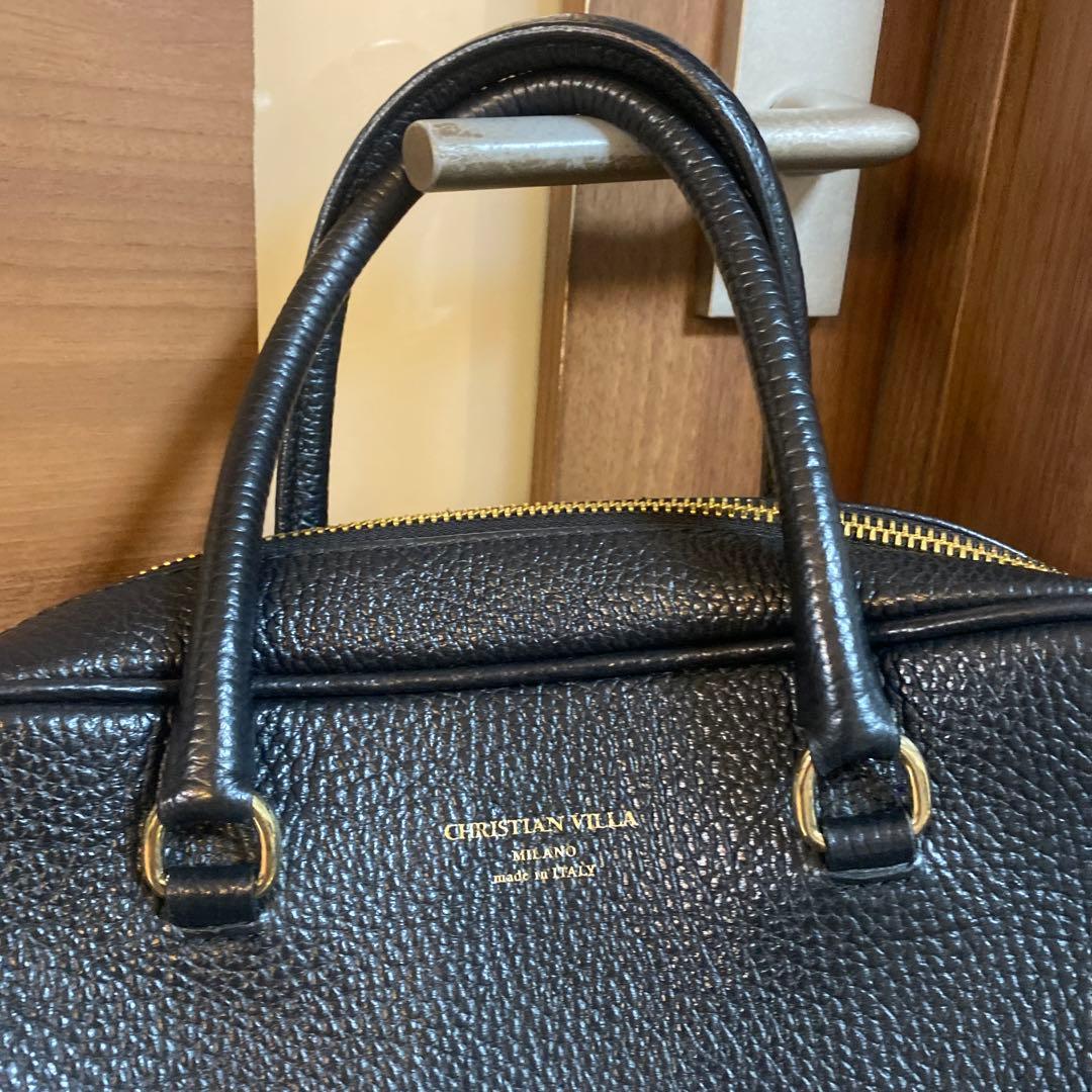 CHRISTIAN VILLA クリスチャンヴィラ ボストンバッグ　ブラック