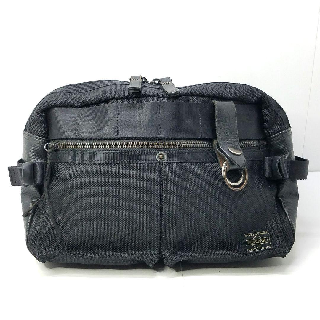 ポーター PORTER ヒート ボディバッグ ウエストバッグ ブラック 黒