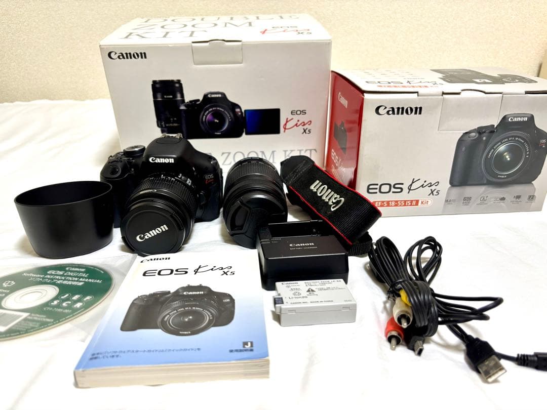 Canon EOS Kiss X5 ダブルズームキット 中古品