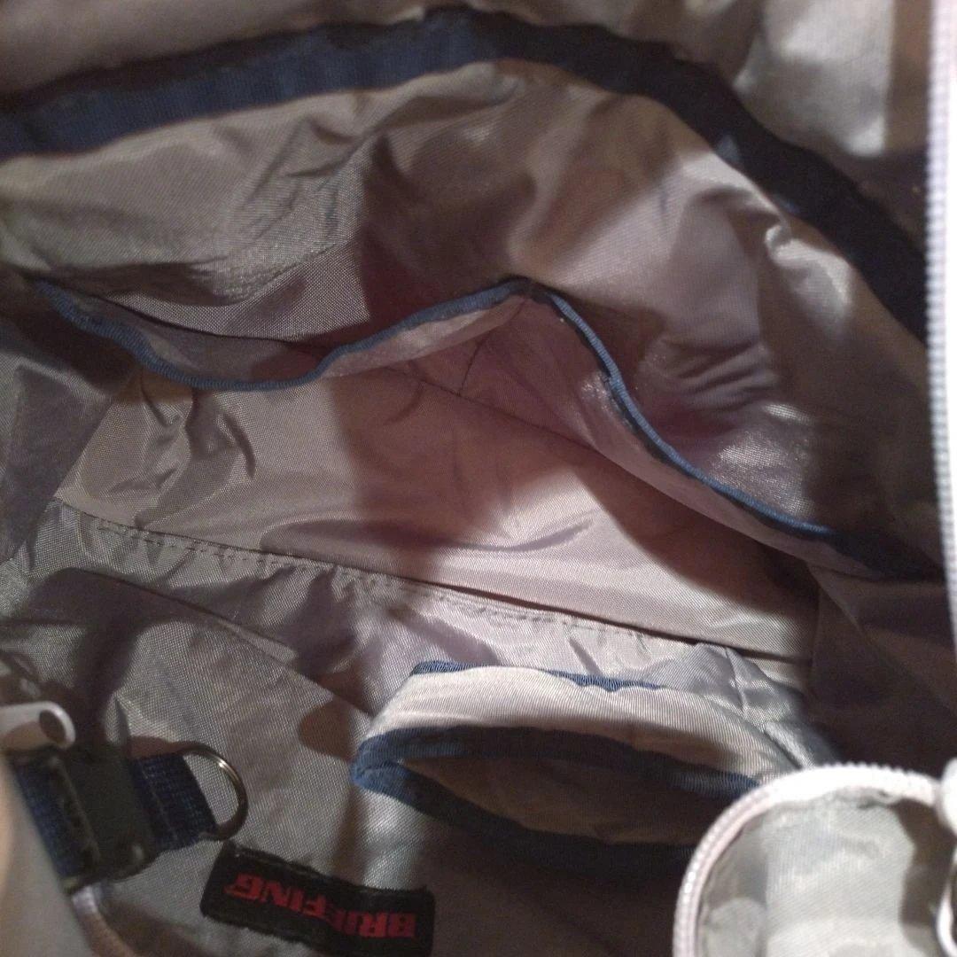 BRIEFING　カートトートバック　大容量 ホワイト☓ネイビー(内側グレー)