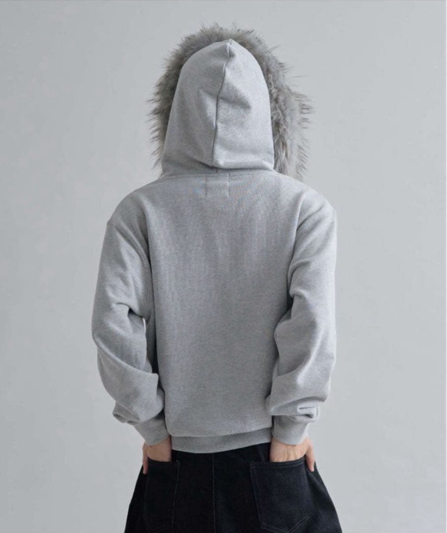EPNK ファー付きパーカー グレー　完売品