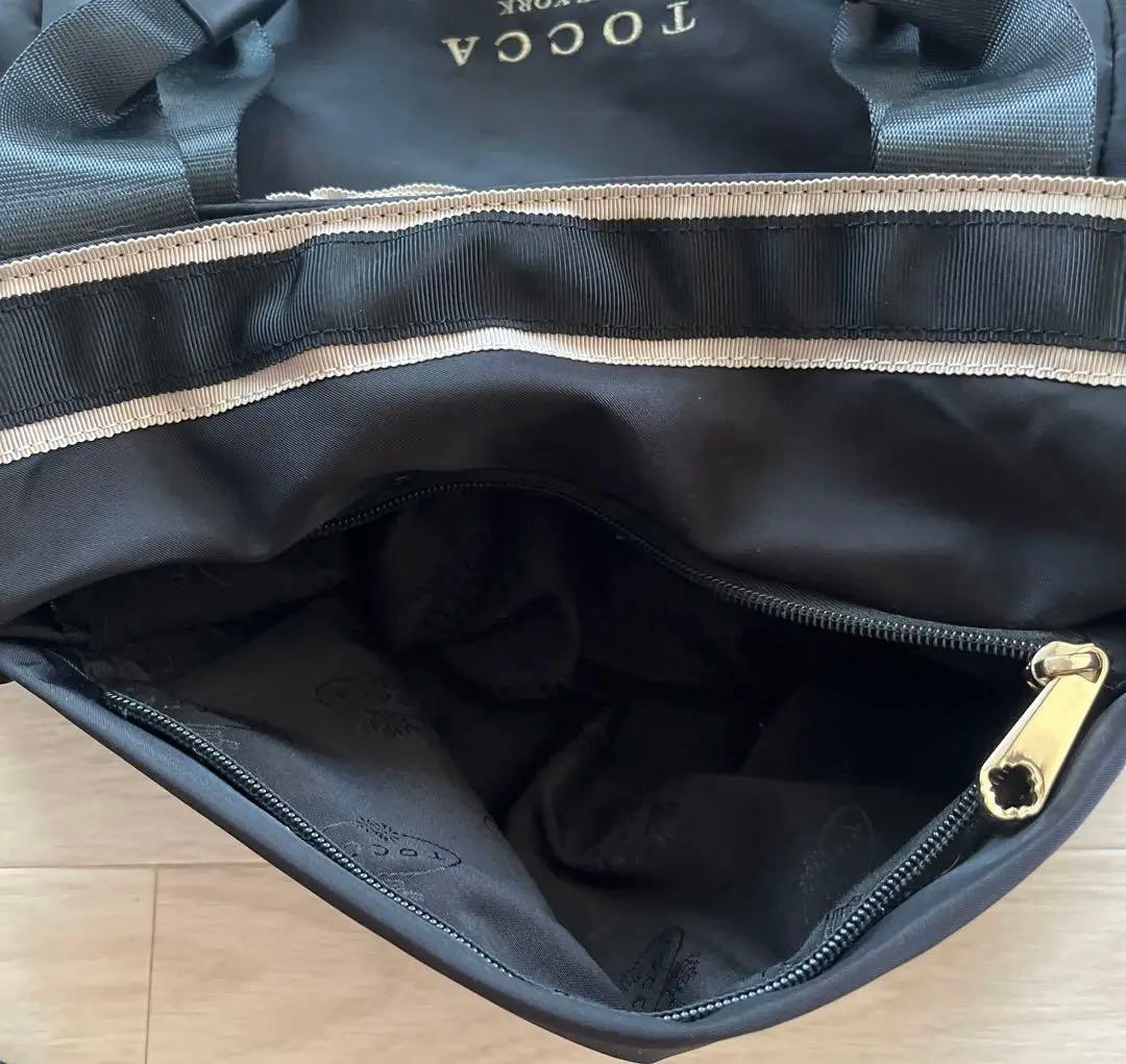 値下げ中　TOCCA デュアルリボンナイロン トートバッグ