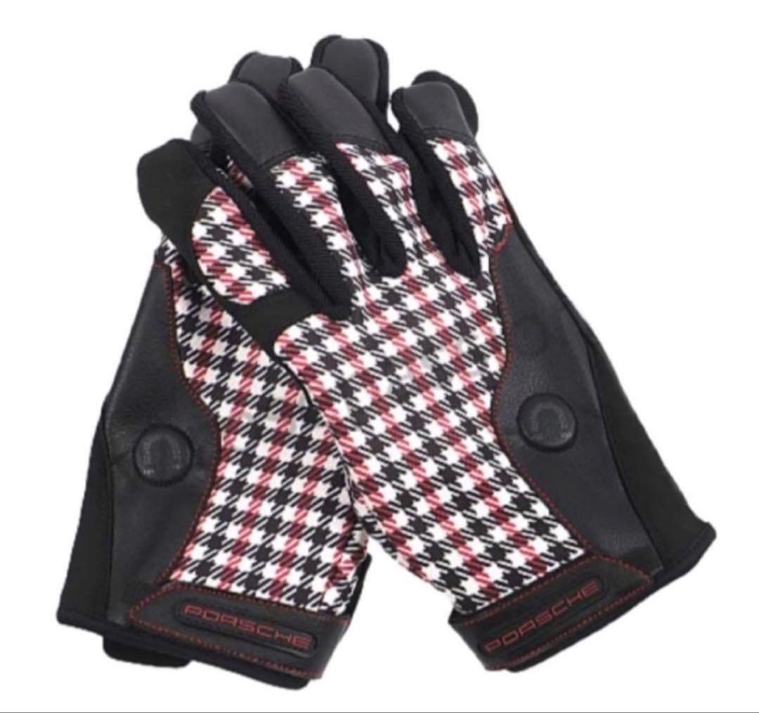 赤黒Ｌサイズ【希少完売品・新品未開封】 PORSHE ドライビンググローブ