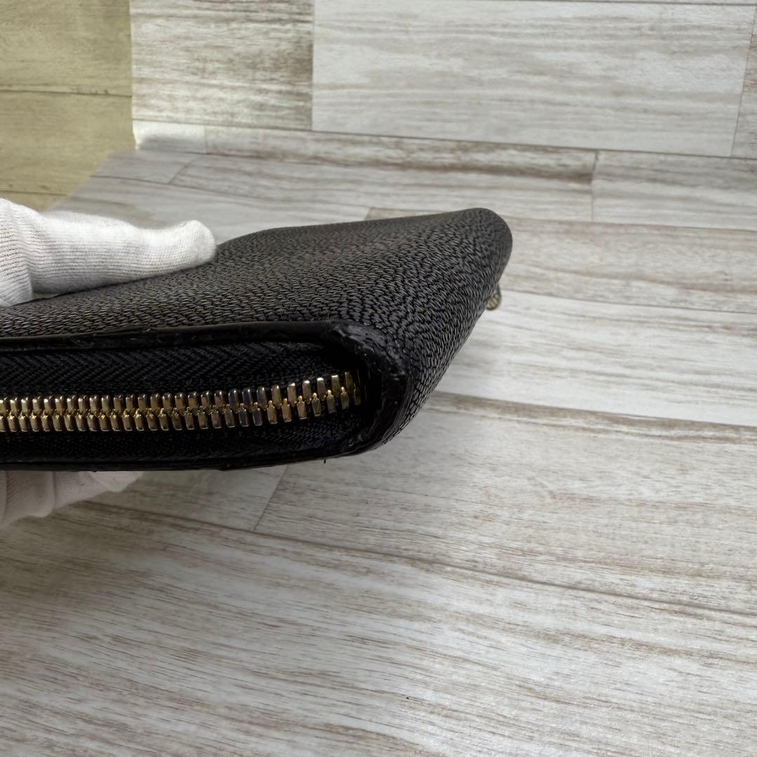 【希少】ムータMUTA ウォレットジップ　長財布レザー　エイ革　スティングレイ