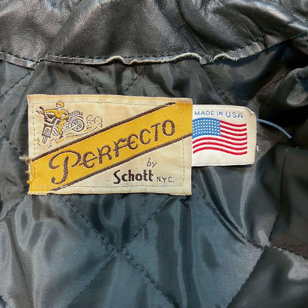 XLサイズ 70s Schott レザージャケット ポリスマンジャケット 602