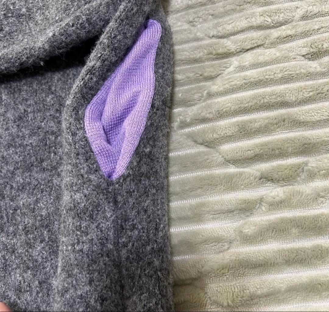 DOUDOU ダブルフェイスニットショートコート