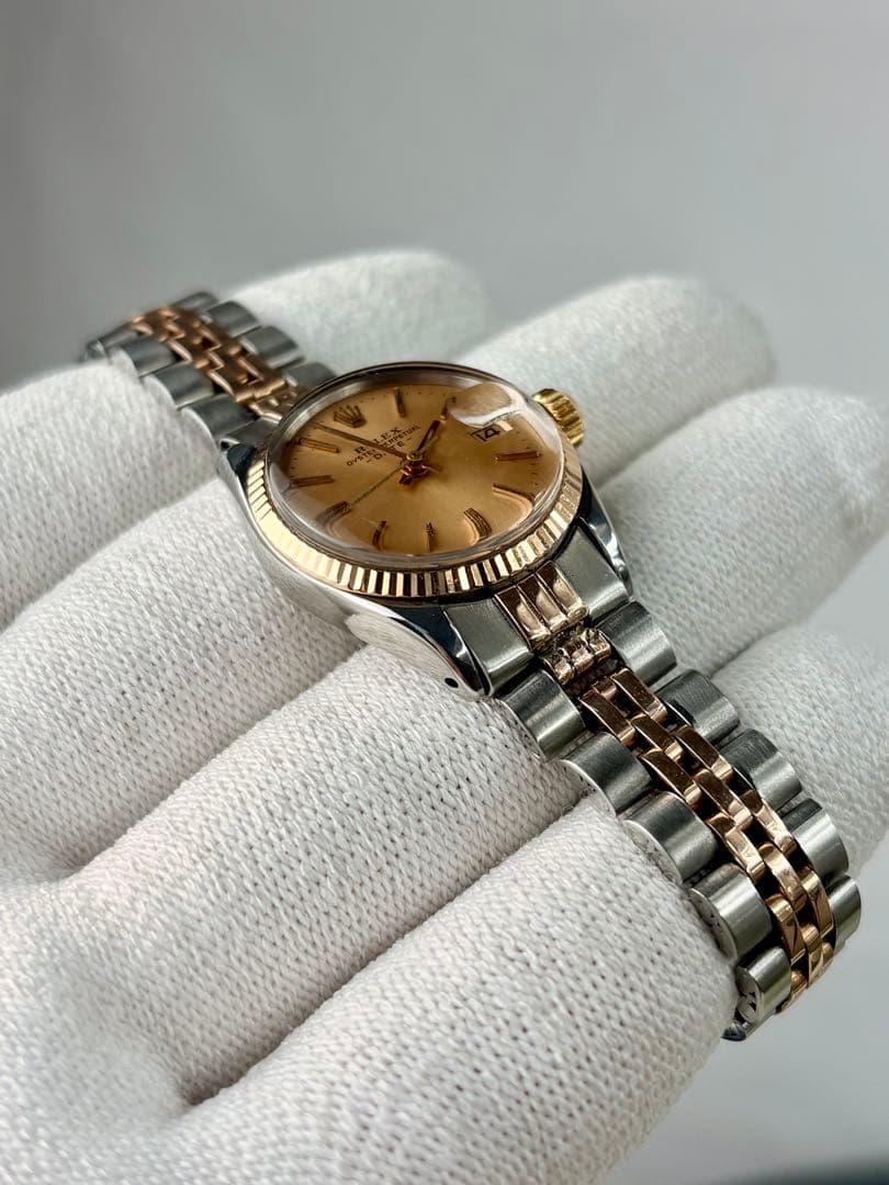 OHロレックス ROLEX Ref.6517オイスターパーペチュアルYG+SS