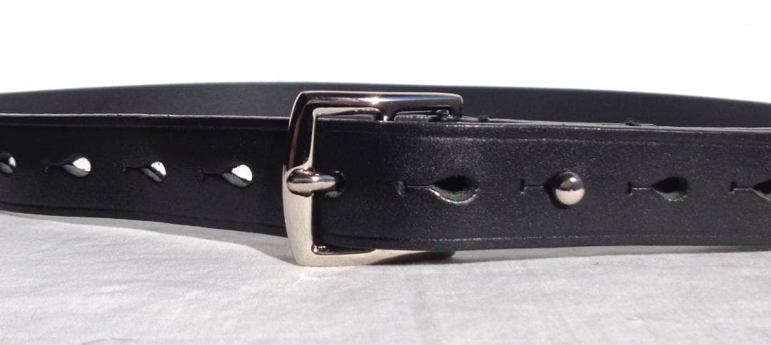 N.HOOLYWOOD エヌハリウッド COMPILE ブライドルレザーベルト黒