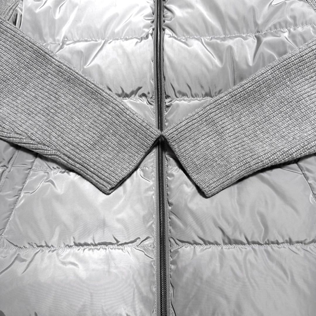 美品 HERNO 5ゲージ×ダウン ハイブリッドコンビネーションブルゾン 46