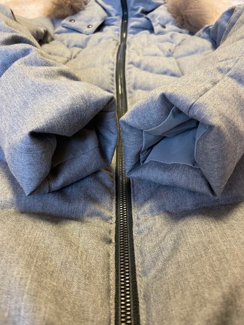 ［極美品］TATRAS タトラス　セラミカ グレー　 ファー　ダウンジャケット