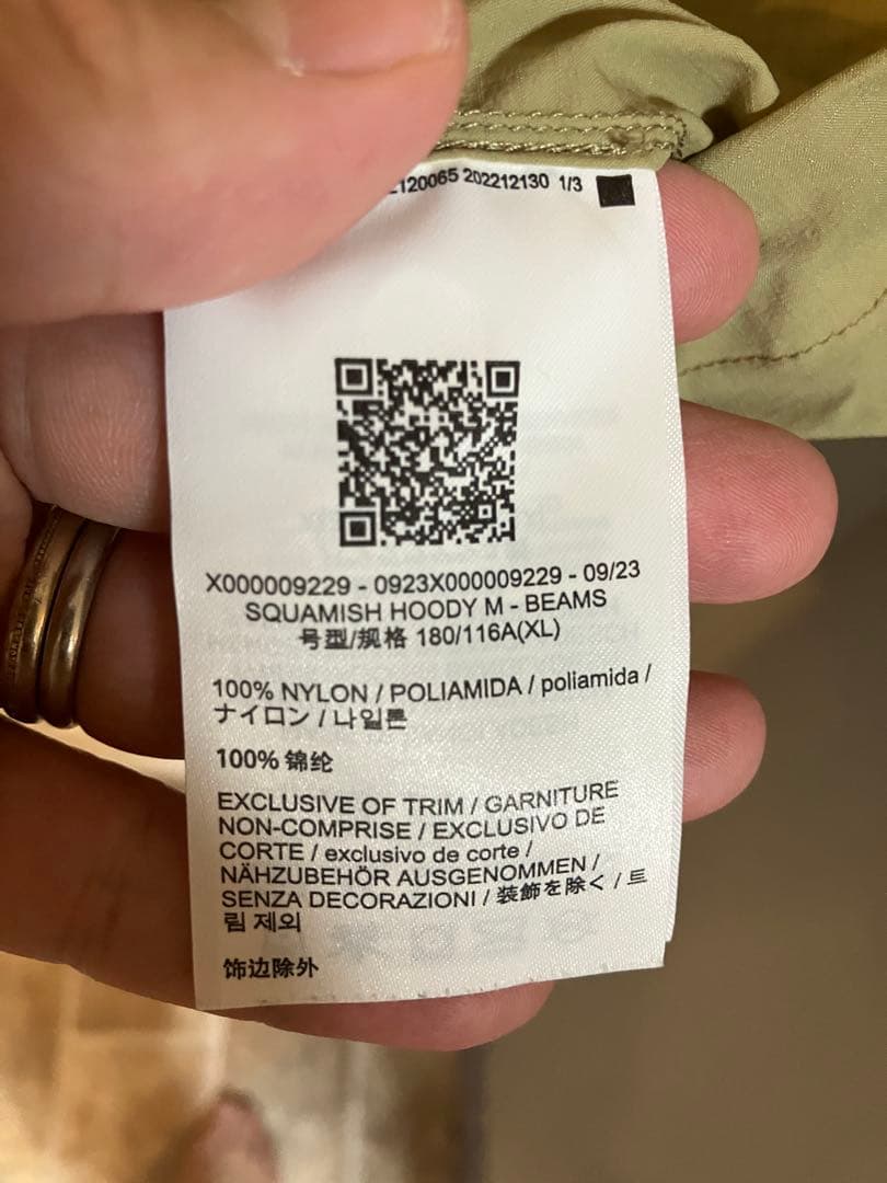 和*ち様 【希少XL】アークテリクス×ビームス別注 スコーミッシュフーディー 和