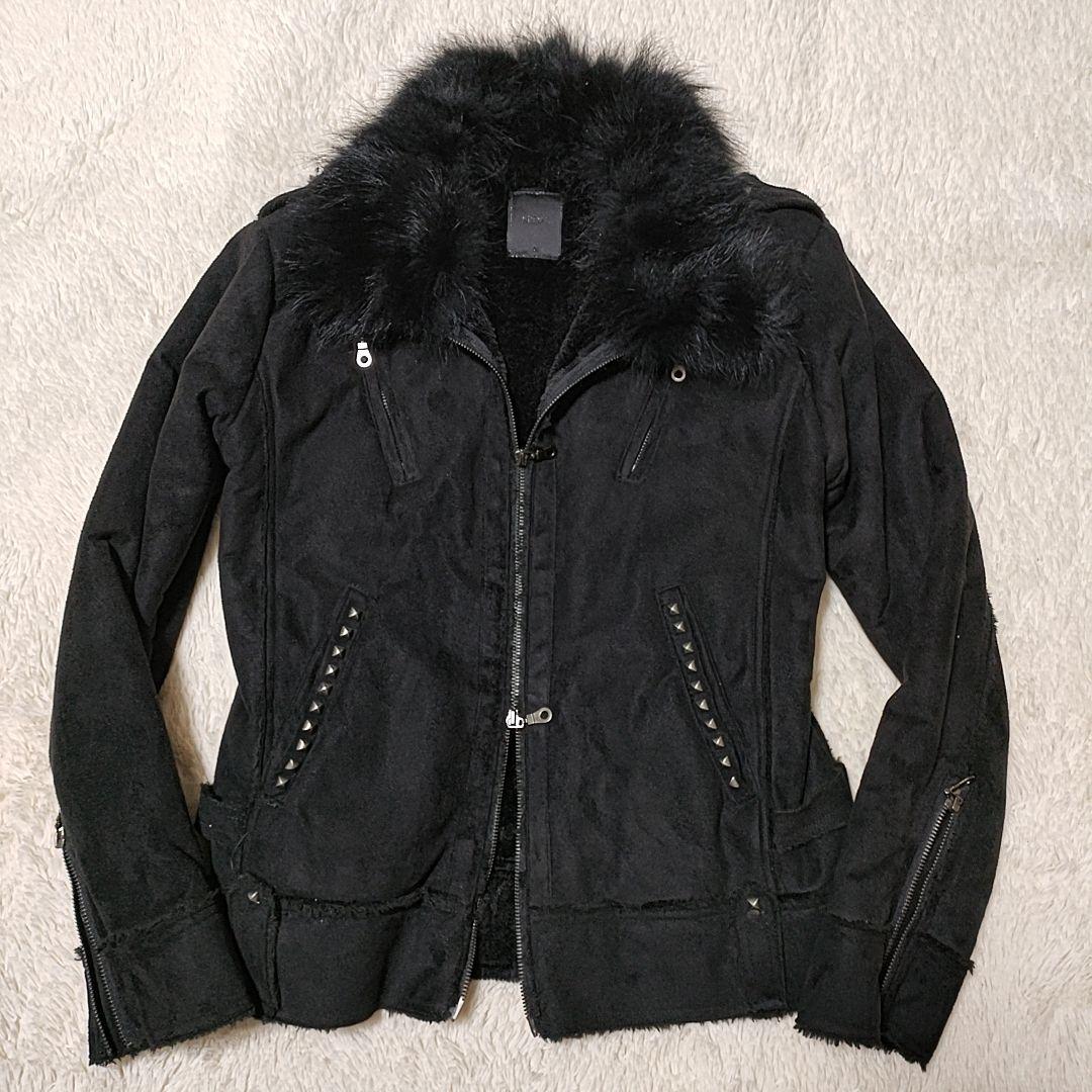 archive Midas fur jacket skull y2k お兄系