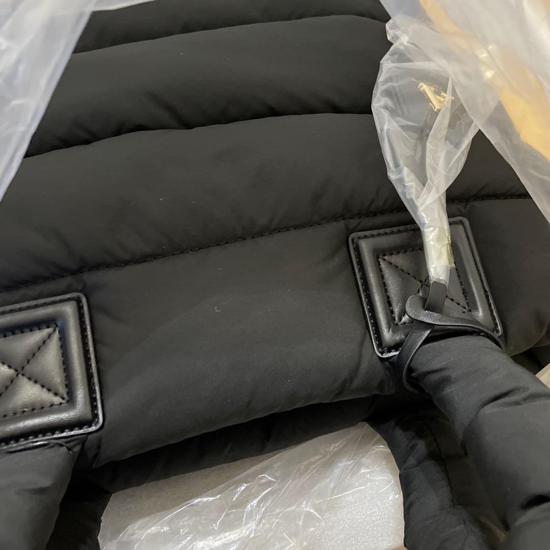 AnneCoquine ナイロンキルトトートバッグ M ブラック