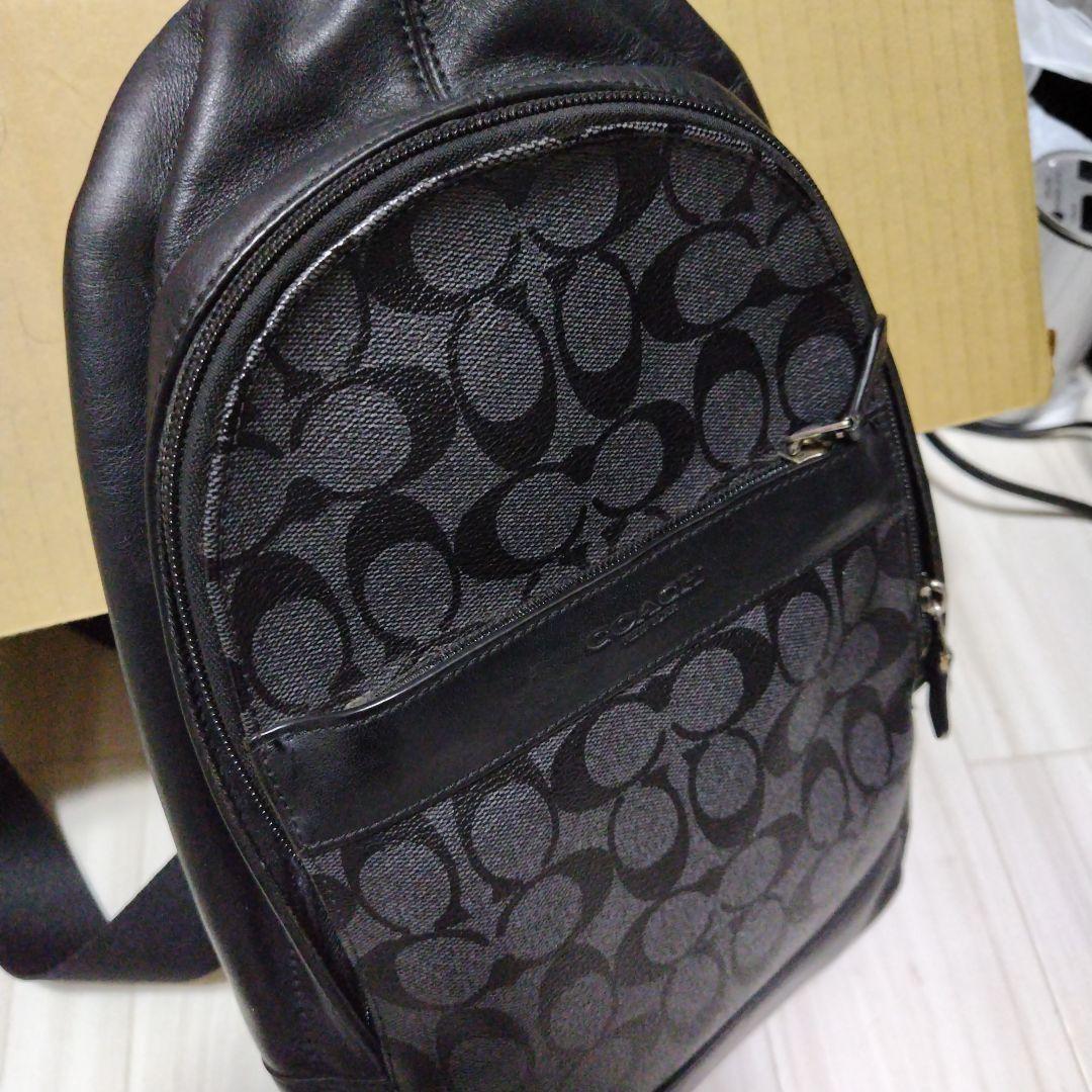 Coach ボディバッグ ブラック/グレー