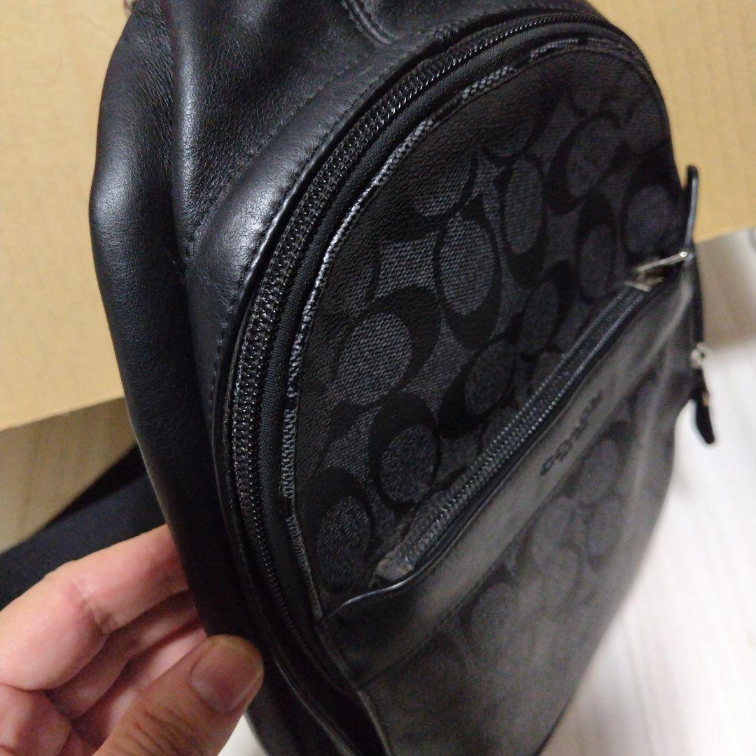 Coach ボディバッグ ブラック/グレー