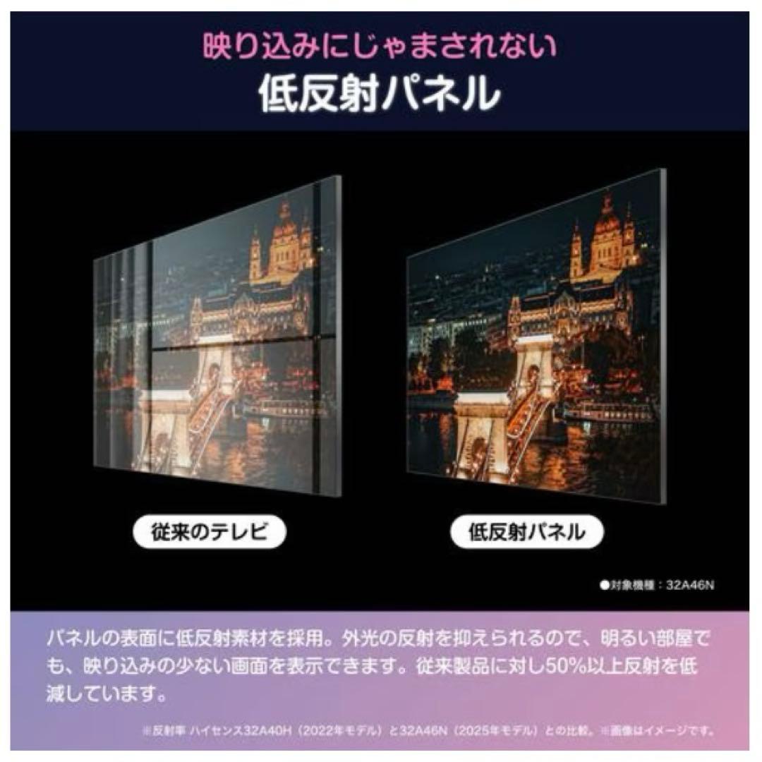 ハイセンス◎A46NシリーズSMART TV◎32V型液晶テレビ◎Hisense