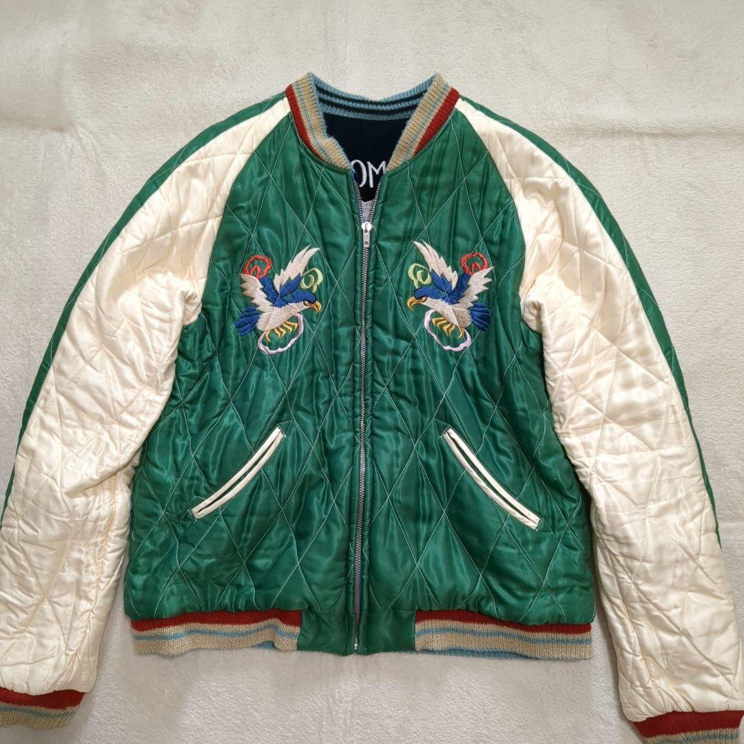 テーラー東洋 スカジャン 別珍 希少 Lサイズ 横田基地 リバーシブル