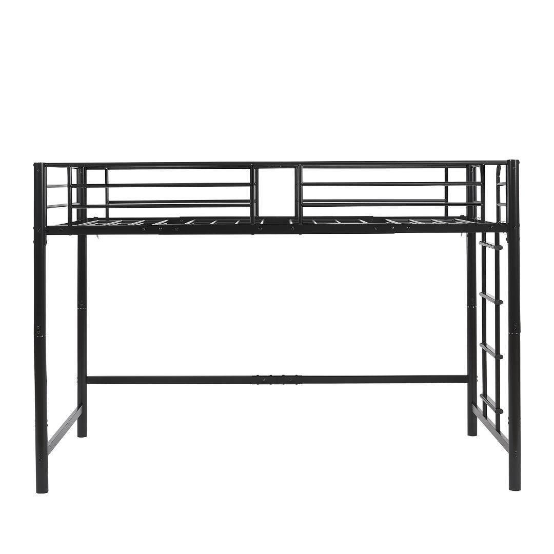 【高さ140cm】システムベッド 　耐荷重150kg　スチール 　BLACK