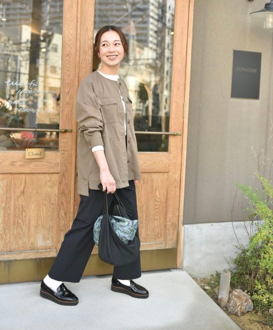 our アワーホーム　ツイル素材のサファリジャケット