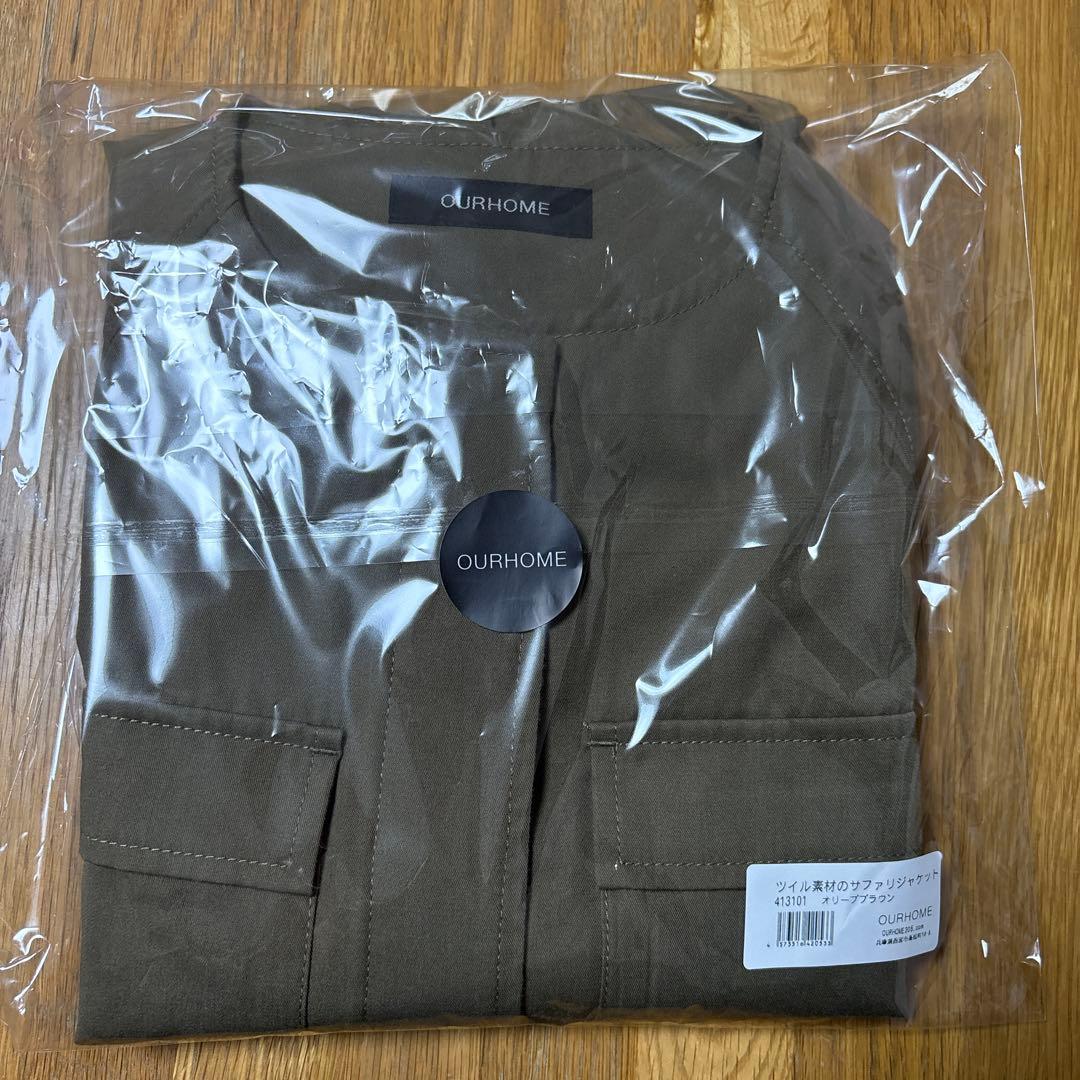 our アワーホーム　ツイル素材のサファリジャケット