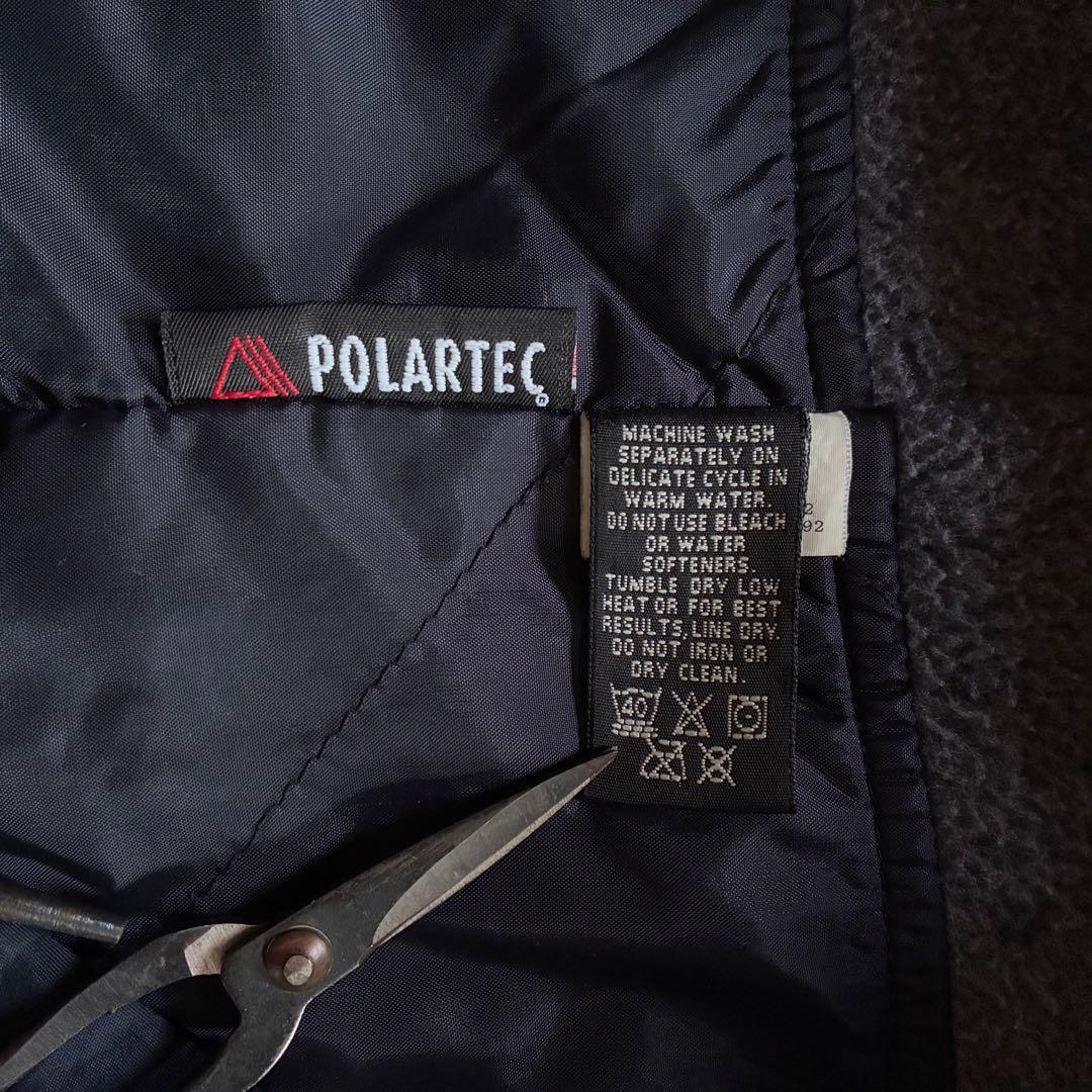 古着 eddie bauer ナイロンアノラック ハーフジップ 2XL 紺